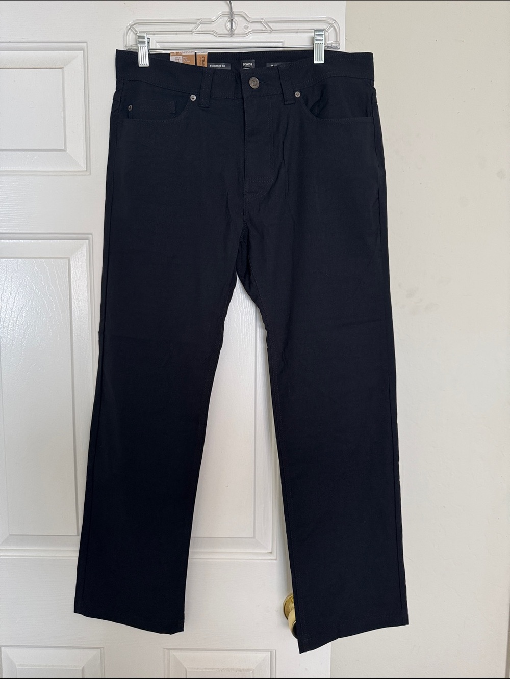 Prana Black Straight Jeans for Men